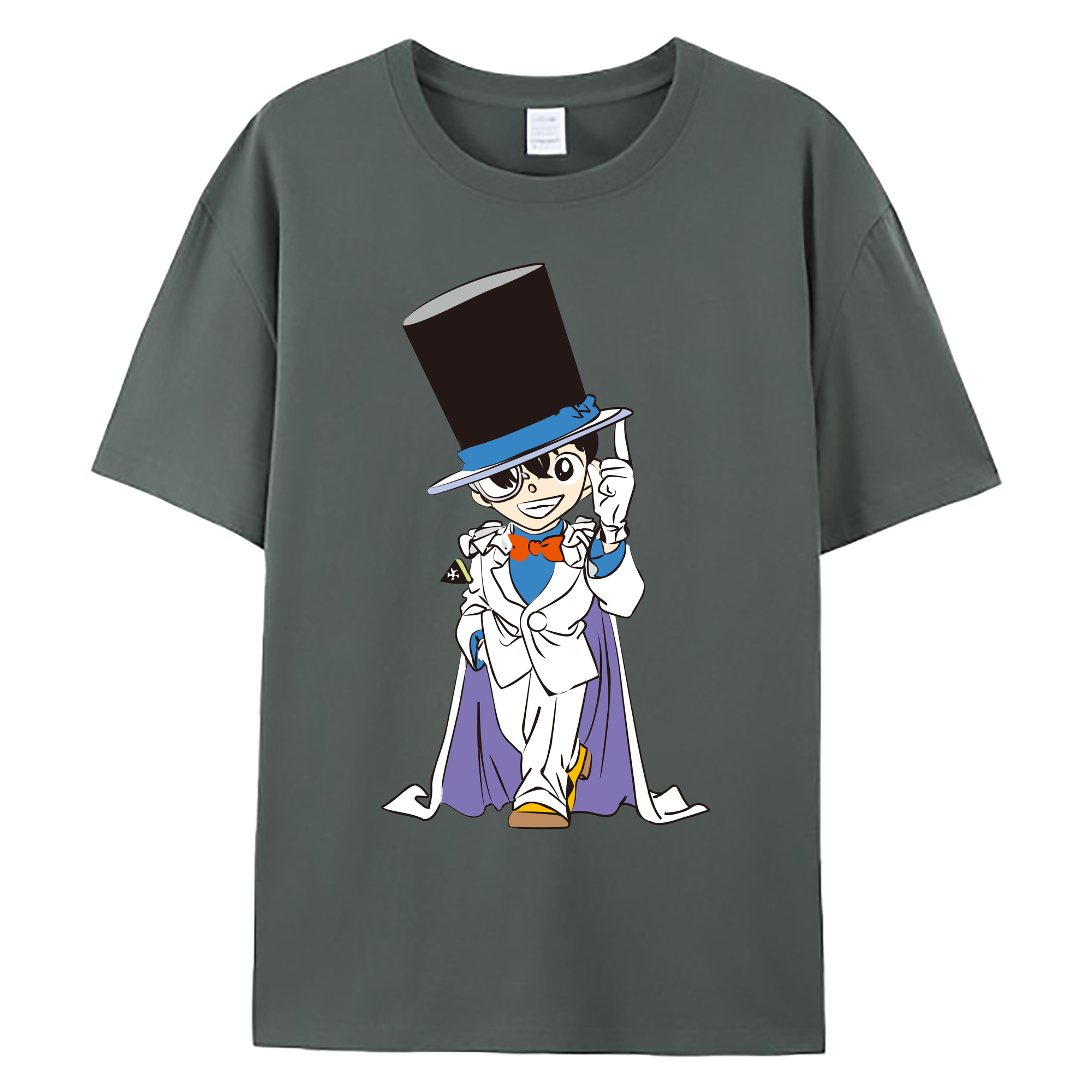 （画像用） 名探偵コナン 江戸川 コナン Detective Conan Conan Edogawa 綿100％ メンズ半袖Tシャツ｜肌触りやわらか＆通気性
